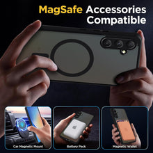 Carica l'immagine nel visualizzatore di Gallery, Magnetica Cover per Samsung Galaxy A34 5G,Compatibile con MagSafe,Traslucido Opaco Custodia Antiurto per Telefono Cellul