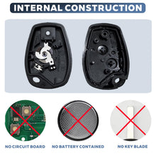 Carica l'immagine nel visualizzatore di Gallery, 2 Pezzi Guscio Chiave Auto 2 Tasti Compatibile con R-enault Clio 3 Twingo 2 Master 3 Kangoo 2 Trafic Modus Dacia Telecom