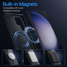 Carica l'immagine nel visualizzatore di Gallery, JETech Cover Magnetica Opaca per Samsung Galaxy S23 Ultra, Nero