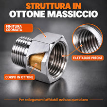 Carica l'immagine nel visualizzatore di Gallery, Ibergrif M91501 Adattatore G3/8 a G1/2, Riduttore Filettato