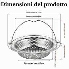 Carica l'immagine nel visualizzatore di Gallery, 2 Filtro lavandino cucina, Filtro scarico lavandino con manico, Filtro lavandino in acciaio inox, Protezione anti-intasa