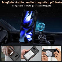 Carica l'immagine nel visualizzatore di Gallery, Pnakqil Magnetica Cover per Google Pixel 9a 5G Compatibile con MagSafe con 2 Vetro Temperato,Custodia Traslucida Opaca P