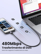 Carica l'immagine nel visualizzatore di Gallery, UGREEN Cavo USB C 60W 90 Gradi PD 3.0 Ricarica Rapida (2M)