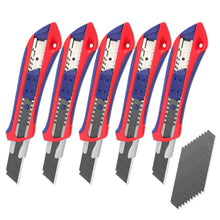 Carica l'immagine nel visualizzatore di Gallery, WORKPRO Taglierine Professionali 5 Pezzi, Cutter 18 mm SK5