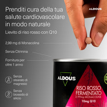 Carica l'immagine nel visualizzatore di Gallery, Riso Rosso Fermentato con Coenzima Q10-400 Compresse - +1 Anno