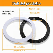 Carica l'immagine nel visualizzatore di Gallery, 4 Pezzi 110mm Lavello O Ring Rondella, Rondelle Di Tenuta O Ring Per Lavello, Accessori Lavelli Guarnizione per Lavello 