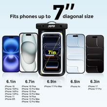 Carica l'immagine nel visualizzatore di Gallery, JOTO Custodia Impermeabile Smartphone 30M/IPX8, Universale Cover Subacquea