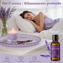 Carica l'immagine nel visualizzatore di Gallery, Olio Essenziale Lavanda 30 ml – olio essenziale di lavanda 100% naturale, da Lavandula angustifolia, ideale per aromater