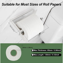 Carica l'immagine nel visualizzatore di Gallery, SAYAYO Porta Carta Igienica Cromo Lucido Acciaio Inox con Montaggio a Vite Nascosto - Portarotolo per Bagno Cucina
