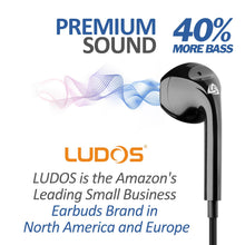 Carica l'immagine nel visualizzatore di Gallery, LUDOS ZENITH Auricolari In-Ear Cuffie, Cuffiette con Filo e Microfono, 5 Anni di Garanzia, Cuffie Isolamento Acustico, C