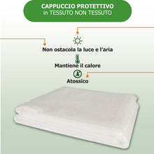 Carica l'immagine nel visualizzatore di Gallery, GebEarth® | Tessuto Non Tessuto per Piante, Copri Piante Inverno, Cappuccio TNT Antigelo 17 gr/m² 【1 x 1,6 m - 3 Cappucc