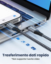 Carica l'immagine nel visualizzatore di Gallery, RAVIAD Cavo iPhone USB C 1M [Certificato MFi], Cavo Lightning USB C
