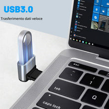 Carica l'immagine nel visualizzatore di Gallery, 2 adattatori C a USB 3.1 (angolo di 90 gradi), convertitore da USB-C a USB-A, adattatore OTG per MacBook Pro 2019/2018, 