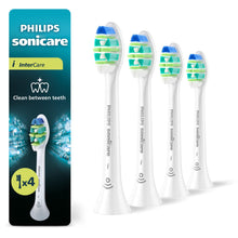 Carica l'immagine nel visualizzatore di Gallery, Philips Sonicare InterCare - Testine di ricambio originali per spazzolino elettrico, bianco, confezione da 4, HX9004/87