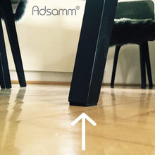 Carica l'immagine nel visualizzatore di Gallery, Adsamm® / 50 x feltrini autoadesivi/Nero / 20x20 mm/Quadrato/piedini per mobili in feltro da 3.5 mm di spessore/pad prot
