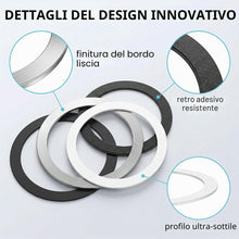 Carica l'immagine nel visualizzatore di Gallery, 15 Pezzi Anello Magnetico Adesivo per Smartphone, Compatibile con MagSafe, Piastra Metallica per Ricarica Wireless e Sup