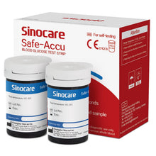 Carica l'immagine nel visualizzatore di Gallery, Sinocare Strisce Glicemia per Safe Accu, 50 Striscette Senza Lancette
