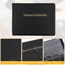 Carica l'immagine nel visualizzatore di Gallery, talifoca Album della Collezione di Monete, 240 Tasche Raccoglitore per Collezionisti, Raccolta Album Libro, Porta Monete - Nero