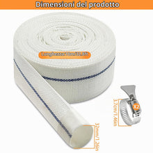 Carica l'immagine nel visualizzatore di Gallery, Tubo flessibile di scarico piatto 1 1/4 pollici, 10mx32mm tubo flessibile in tessuto, con clip per il collegamento a pom