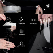 Carica l'immagine nel visualizzatore di Gallery, Art3d Nastro Biadesivo Resistente Trasparente
