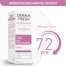 Carica l'immagine nel visualizzatore di Gallery, Dermafresh Iper-Sudorazione 72H Deodorante Antitraspirante Spray, 100 ml