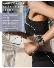 Carica l'immagine nel visualizzatore di Gallery, OULUOQI Cinturino Milanese per Cinturino Apple Watch 40mm 42mm 41mm 38mm