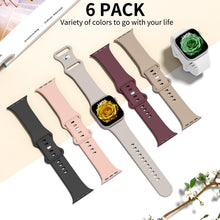 Carica l'immagine nel visualizzatore di Gallery, Coiwxmoi 6 Pezzi Cinturino Compatibile con Cinturini Apple Watch 40mm 41mm 38mm 42mm 44mm 45mm 46mm 49mm Donna Uomo, Spo