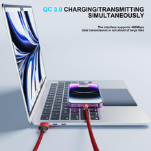 Carica l'immagine nel visualizzatore di Gallery, MJXIANG Multi Cavo USB C Ricarica Rapida, Cavo Splitter USB C QC 3.0(3.1A), Cavo Caricabatterie 4 in 1 con 4 Porte Tipo 