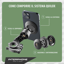 Carica l'immagine nel visualizzatore di Gallery, INTERPHONE - Pad Adesivo Universale per Custodie Smartphone - porta telefono moto - Sistema Modulare QUIKLOX - Supporto 