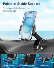 Carica l'immagine nel visualizzatore di Gallery, Hoppac Porta Cellulare Auto, Supporto Telefono Auto Universale Ventosa per Cruscotto e Parabrezza, Rotazione 360 Gradi e