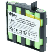 Carica l'immagine nel visualizzatore di Gallery, vhbw NiMH batteria 1500mAh (4.8V) compatibile con Compex 4H-AA1500