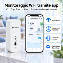 Carica l'immagine nel visualizzatore di Gallery, Termometro Igrometro WiFi Interno con App, Temperatura e Umidità, 2 Pezzi