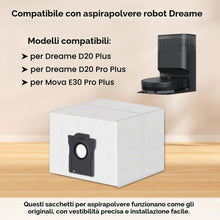 Carica l'immagine nel visualizzatore di Gallery, 12 Sacchetti Polvere per Dreame D20 Plus, D20 Pro Plus