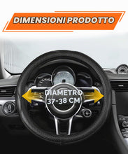 Carica l'immagine nel visualizzatore di Gallery, Flaconi Copri Volante per Auto,Coprivolante Auto,Accessori Autos Interno,Coprivolante in Finta Pelle,Copri Sterzo Traspi