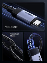 Carica l'immagine nel visualizzatore di Gallery, UGREEN Cavo USB4 GEN4 40Gbps Video 8K@60Hz 240W PD3.1 (1M)