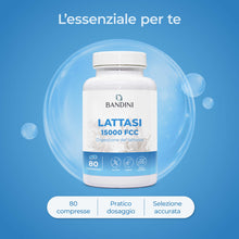Carica l'immagine nel visualizzatore di Gallery, Bandini® Lattasi DEPOT 15.000 FCC | 80 Compresse a Lento Rilascio (6 ORE) |