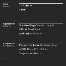 Carica l'immagine nel visualizzatore di Gallery, INBUS® Utensile di regolazione per finestre 4mm