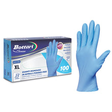 Carica l'immagine nel visualizzatore di Gallery, Bottari Guanti in Nitrile Monouso Blu, Senza Talco, Confezione da 100 Pezzi, Taglia XL, Anallergici, Resistenti
