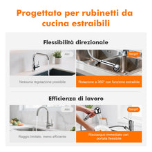 Carica l'immagine nel visualizzatore di Gallery, Ibergrif Soffione di Ricambio per Rubinetto Cucina, Ugello Estraibile G1/2
