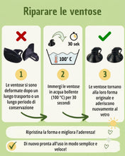Carica l'immagine nel visualizzatore di Gallery, HECKBO 2X parasole per auto con 8 ventose - motivo animali della foresta - 44x36cm - parasole per finestrino laterale de