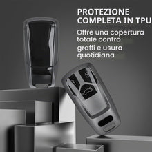 Carica l'immagine nel visualizzatore di Gallery, kwmobile Custodia Compatibile con Audi Smart Key 3 Tasti (Keyless Go) - Cover Chiavi Auto Protezione Copri Telecomando -