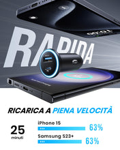 Carica l'immagine nel visualizzatore di Gallery, INIU Carica Batteria per Auto, 66W Total Presa Accendisigari USB C PD &amp; QC 3.0 Fast Charging Caricabatterie, Caricatore 