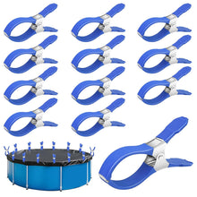 Carica l'immagine nel visualizzatore di Gallery, 12 Pezzi Pinze per Telo Piscina 4,72 Pollice Mollette per Telo Piscina Acciaio Inox Clip Copertura Piscine per Piscine F