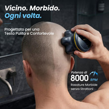Carica l'immagine nel visualizzatore di Gallery, MAXGROOM Rasoio Testa Calva 8000 giri/min 80 Minuti di Autonomia (Grigio)