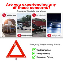 Carica l'immagine nel visualizzatore di Gallery, Triangoli Di Segnalazione Per Auto Triangolo D'Emergenza Emergenza Auto Pieghevole Inscatolato Pieghevole Per Automobile