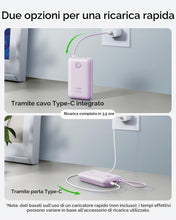 Carica l'immagine nel visualizzatore di Gallery, VIYISI Power Bank 20000mAh Caricatore Portatile 30W con Cavi Integrati
