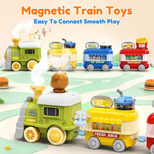 Carica l'immagine nel visualizzatore di Gallery, Trenino Elettrico per Bambini, Treno Giocattolo con Spruzzare, Luci e Suoni