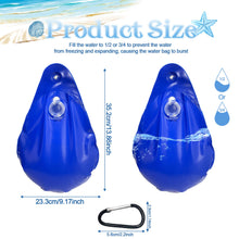 Carica l'immagine nel visualizzatore di Gallery, TZEKING 12 Pezzi Borsa per Pesi da Piscina,Sacchi Appesi per Teli per Piscine a Tenuta Stagna,con Ganci Borse per L'Acqu