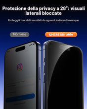 Carica l'immagine nel visualizzatore di Gallery, UNBREAKcable Pellicola Protettiva Privacy per iPhone 17 Pro 6,3 Pollici