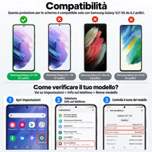 Carica l'immagine nel visualizzatore di Gallery, NEW'C Pellicola Vetro per Samsung Galaxy S21 5G 6,2" (SM-G991), Vetro